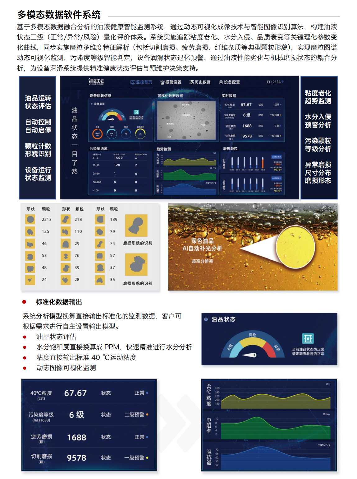 智能型在線油液監(jiān)測系統(tǒng) IOL-H3系列 多模態(tài)數(shù)據(jù)軟件系統(tǒng)